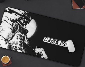 Minimalist Snake Black and White Desk Mat Metal Gear Solid Gaming Desk mat XXL mouse pad different sizes 12x18 12x22 15x30