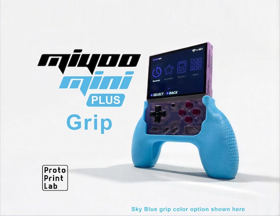 Miyoo Mini クリアブルー Miyoo Mini Plus Game Console Grip: Ergonomic 3D Printed - Etsy