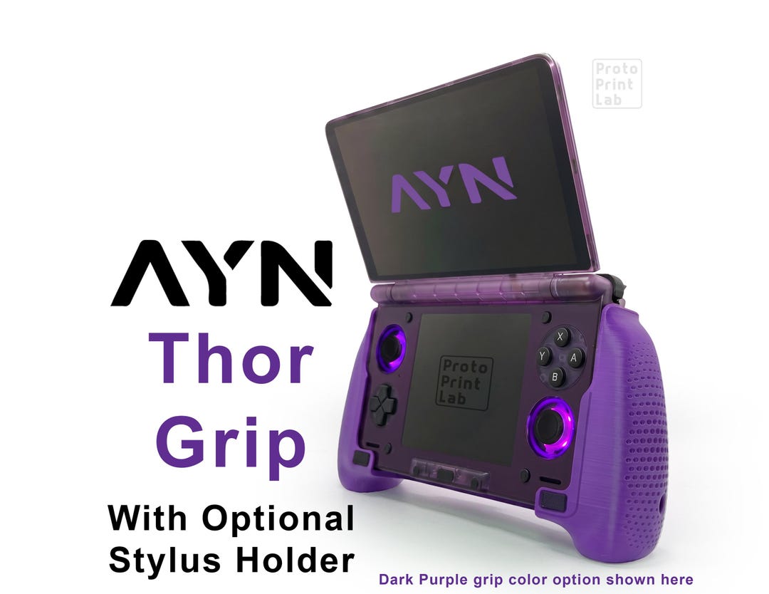 【ほぼ未使用】AYN thor 256GB　パープル AYN Thor Grip: Ergonomic 3D Printed - Optional Built in Stylus