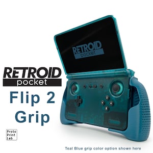 Retroid Pocket Flip 2 Grip: Ergonomic 3D Printed