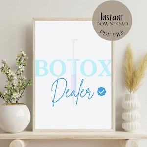 Botox Dealer | Nurse Practitioner | Nurse Injector | Med Spa | Spa Decor | Nurse Gift | Personalized Gift | Beauty Salon | Esthetics |