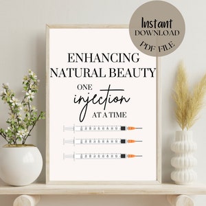 Nurse Injector | Esthetician Spa Room Decor | Quote | Beauty Salon | Skincare | Medical Spa | Botox Filler | Wall Art | Social Media