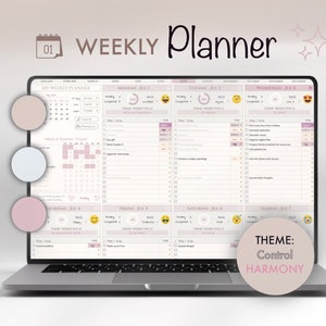 Ultieme weekplanner | Sjabloon digitale weekplanner | Productiviteitstracker | Gewoontetracker | Google Spreadsheets