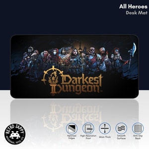 DD 2 Gaming Desk Mat - All Heroes High-Resolution, 2 Sizes Available XL XXL