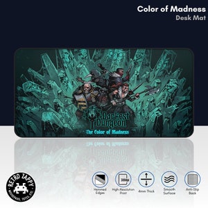 DD Gaming Desk Mat - Color of Madness, High Resolution, 2 Sizes Available XL XXL