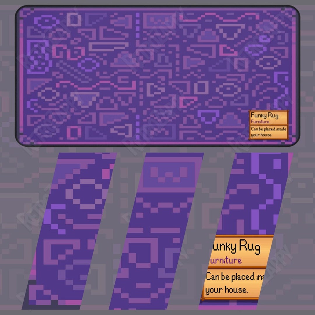 Stardew Valley Gaming Desk Mat Funky Rug Highresolution 2 Etsy