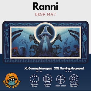 Ranni, Elden Ring - Gaming Desk Mat, Two Variations, Different Sizes, Extended Mouse Pad, Large Mouse Pad, 16x32, 12x22 Desk Mat