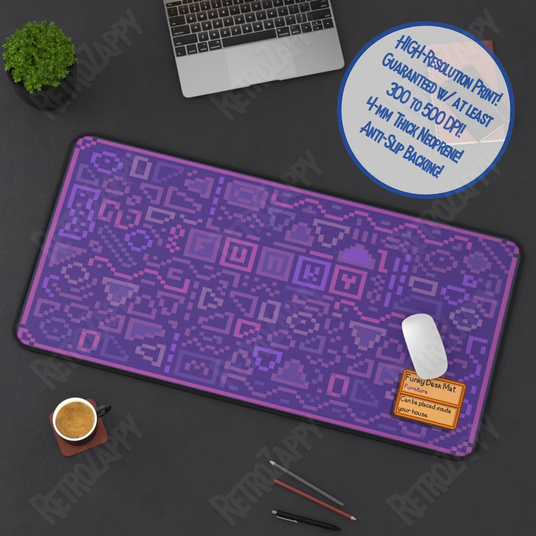 Stardew Valley Gaming Mat 'funky Rug' Desk Mat Etsy