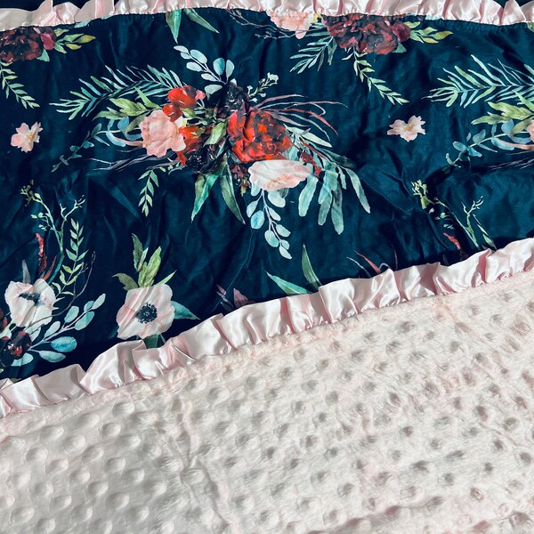 Floral Blanket Etsy
