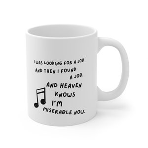Vintage-Inspired 11oz Coffee Mug with The Smiths Lyrics - Perfect Office Gift for a Miserable Co-Worker! Morrissey mug