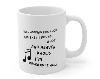 Vintage-Inspired 11oz Coffee Mug with The Smiths Lyrics - Perfect Office Gift for a Miserable Co-Worker! Morrissey mug