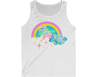 Pride-Inspired Tank Top - &#39;Dolly Parton Made Me Gay&#39; - Celebrate with Style!