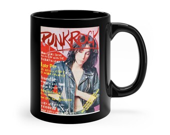 Patti Smith Punk Rock Magazine Cover - 11oz Black Mug