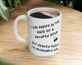 The Smiths - 11oz Coffee Mug with Lyrics - Perfect Office Gift for a Miserable Co-Worker! Morrissey mug
