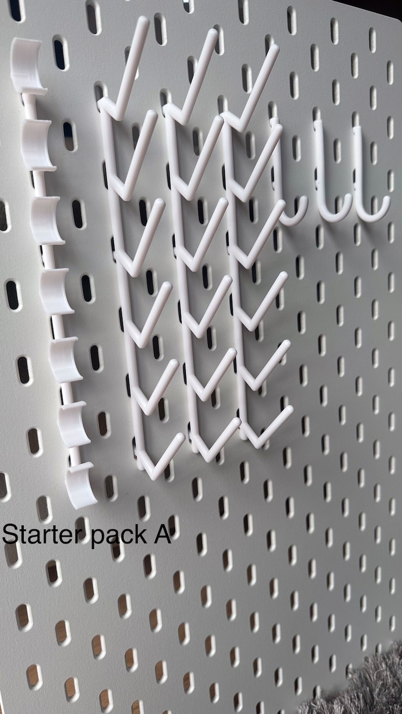 IKEA Skadis Pegboard Compatible Sewing or Crafters Pack for Sewing Room