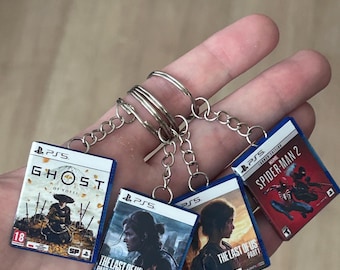 Portachiavi personalizzato in miniatura per videogiochi / Scegli qualsiasi gioco / PS5/PS4/PS3/PS2 / PC / Xbox 360/One/Series