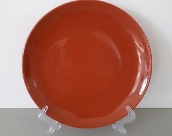 MarilynsVintageNL - IKEA FARGRIK Klein Ø 21 cm / 8,2'' Zijbord in verbrand oranje glanzende kleur - Ikea-patroon #15199 - Prijs is voor één bord