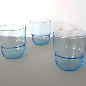 MarilynsVintageNL - IKEA MUSTIG Hellblau Saftgläser - Design Stina Lanneskog - 3er Set