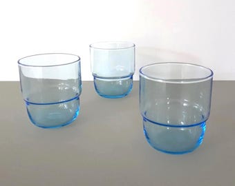 IKEA türkisblau Trinkbecher Gläser Set mit 4 Gläsern im Ruhestand