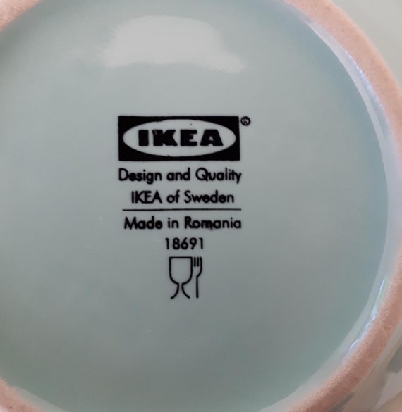 Marilynsvintagenl- Ikea Ø 16.5 Cm/6.5'' Cereal Bowl in Seafoam Mint Green Color Gloss Finish- Ikea 18691 Made in Romania - SOLD INDIVIDUALLY