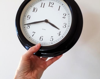 オールド IKEA 掛時計 SIPPRA Mikael Axelsson Ikea Mikael Axelsson SIPPRA Gray Wall Clock , Rare Ikea Industrial