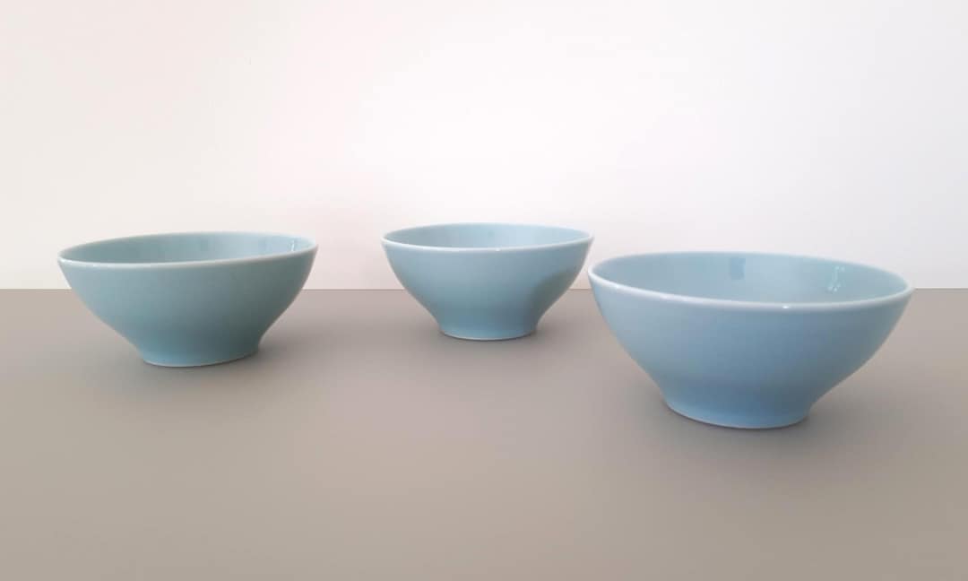Marilynsvintagenl- Set of 3 IKEA 365+ 5'' Cereal Bowls in Pale