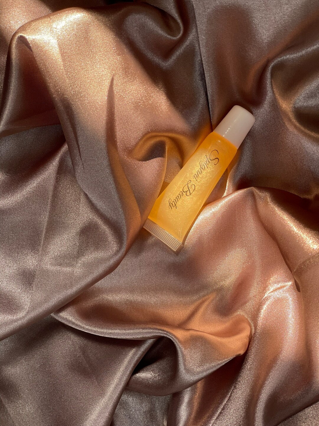 Minty Glow Lipgloss Golden Lipgloss Shimmer Mint Flavour Etsy