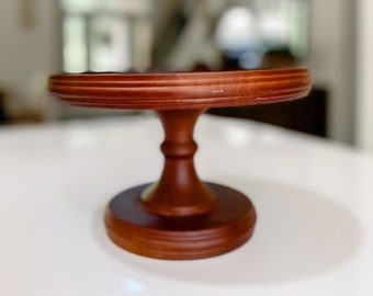 VINTAGE Wooden Cake Stand | Pedestal Candle Stand | Cottagecore | Biltmore Inspiration Collections | Vintage Birthday