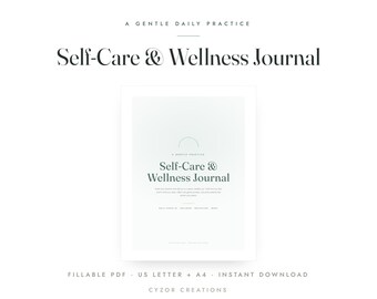 Self Care Journal Printable, Wellness Planner & Daily Check In PDF, Mental Health Journal, Self Care Reflection Prompts
