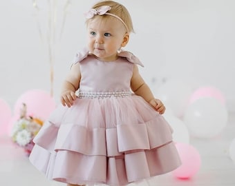 Erstes Geburtstagskleid, Prinzessinnenkleid für Mädchen, Baby-Partykleid, Geburtstagskleid für Mädchen, 1