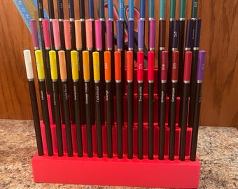 Large 48 Colored Pencil Caddy with Back Storage