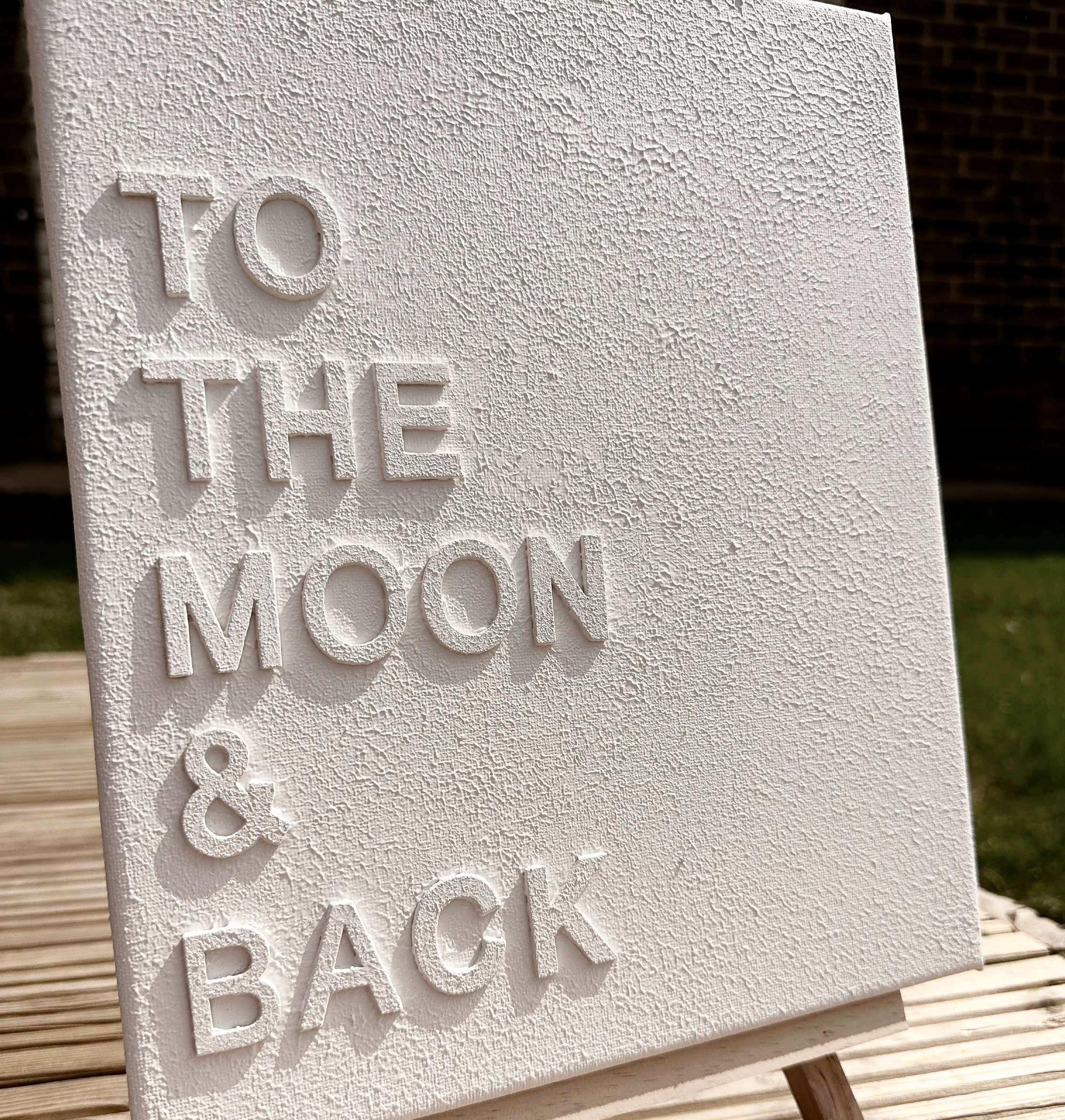 Personalised Textured Word Canvas Etsy UK