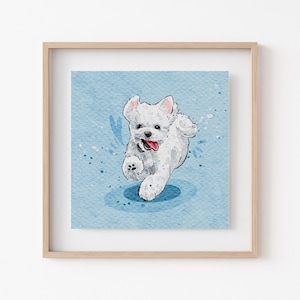 Mini Pet Watercolor Cat Portrait Dog Memorial Gift Cat Painting Pet Loss Gift Watercolor Illustration Custom Pet Portrait From Photo