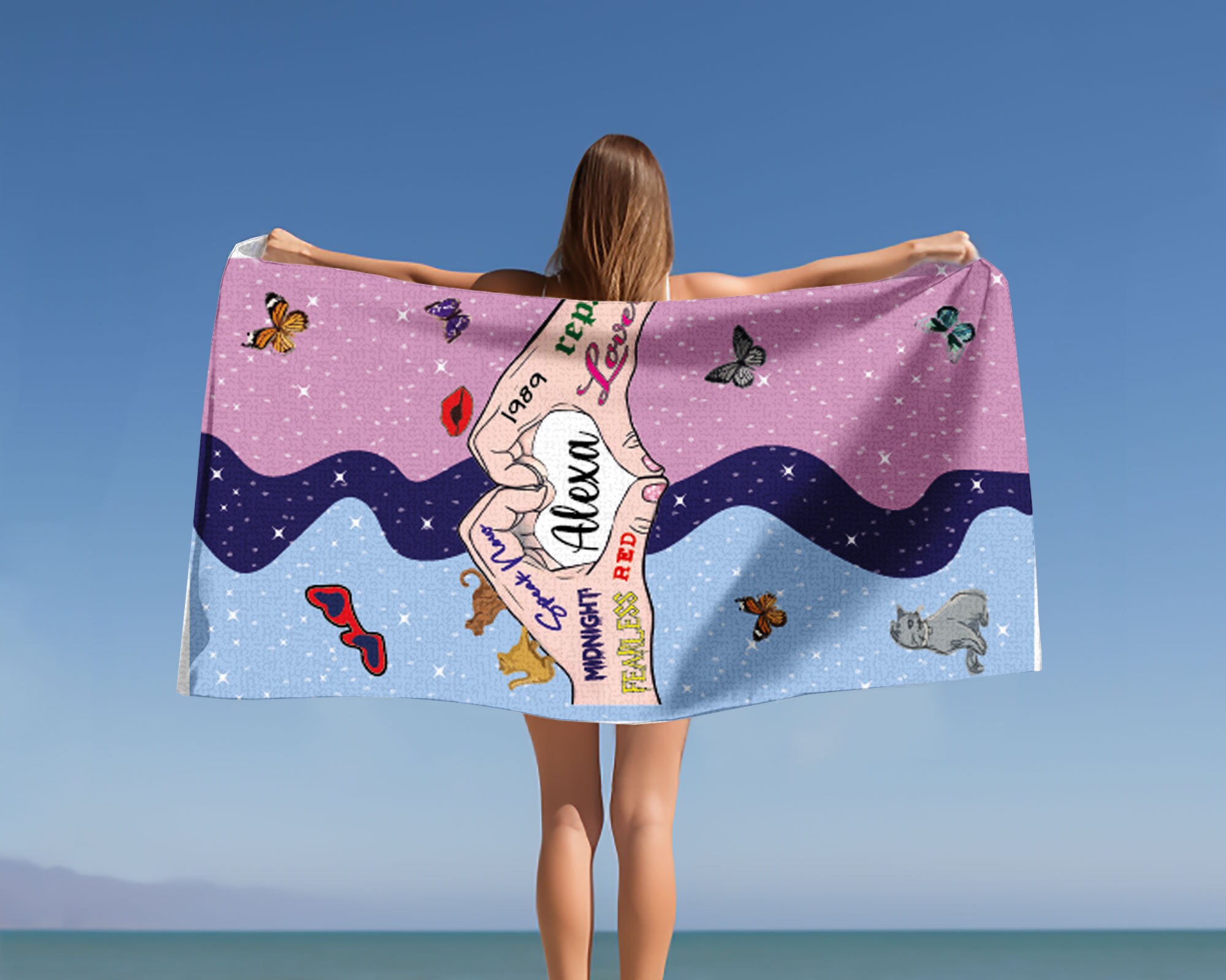 Beautiful Images Towel, Valentine's Day, Concert Towel