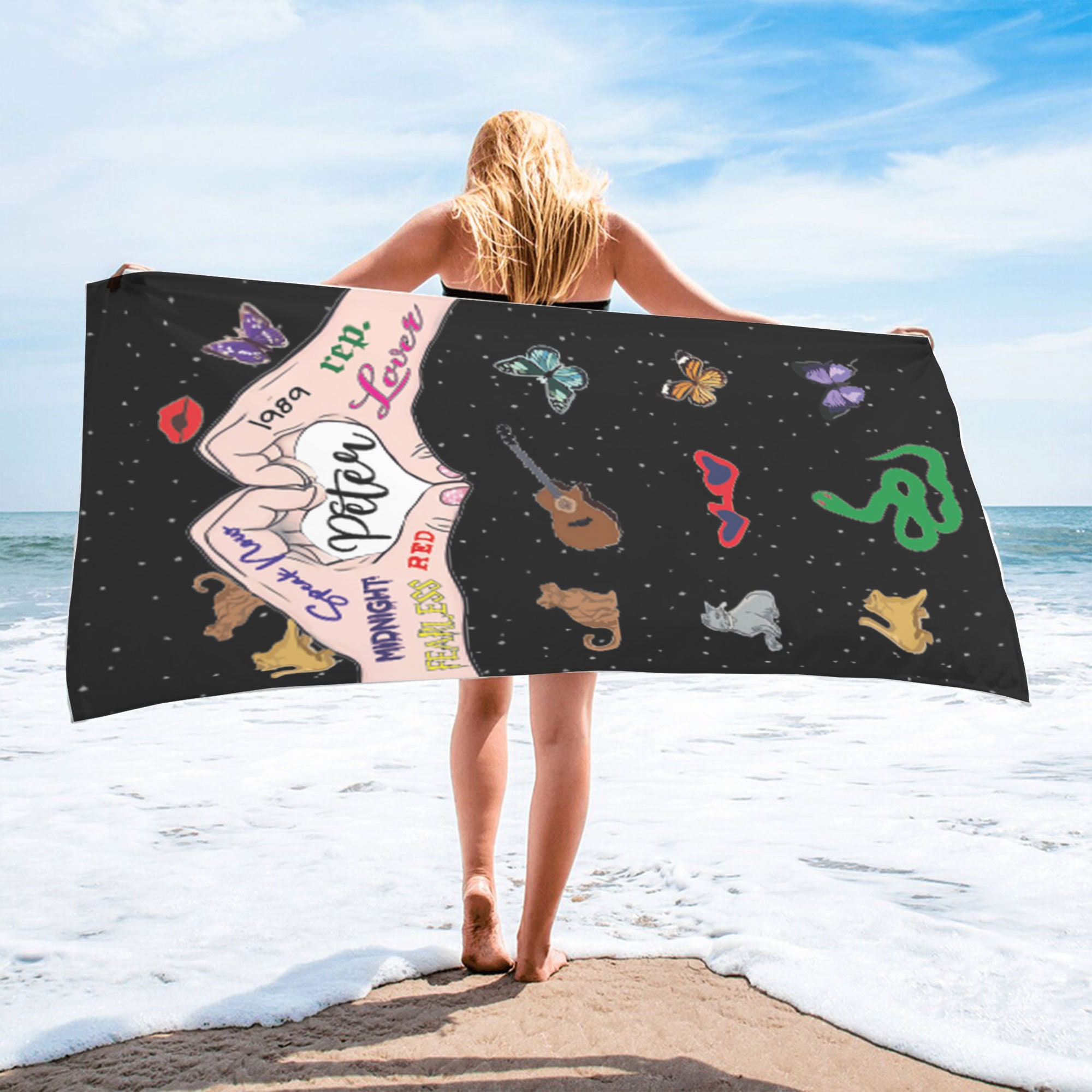 Vacation Gift, Nice Images Towel, Valentine's Day, Concert Towel