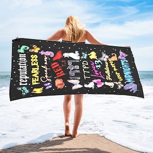 Taylor Swiftie Beach Towels - Etsy