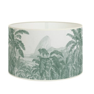 Artisanal Jungle Vintage Lampshade for Table or Ceiling