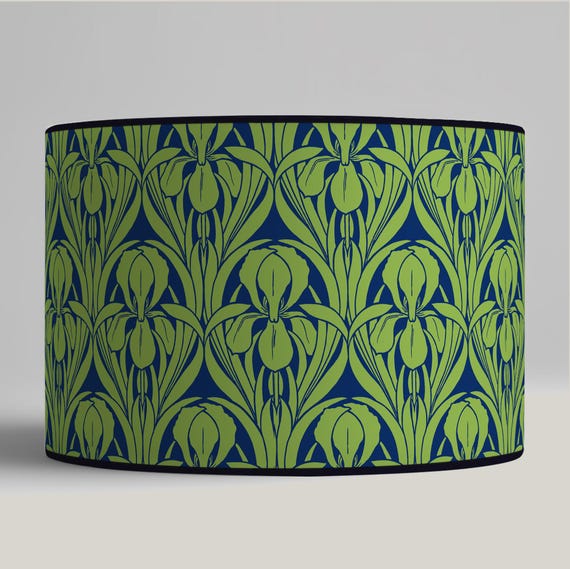 Lampshade for table lamp - Art Nouveau floral pattern lampshade - Available as a lamp base or pendant.