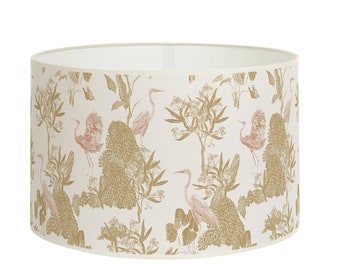 Lampshade for table lamp - Floral pattern lampshade - Available as a lamp base or pendant.