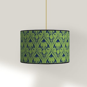 Lampshade for table lamp - Art Nouveau floral pattern lampshade - Available as a lamp base or pendant.