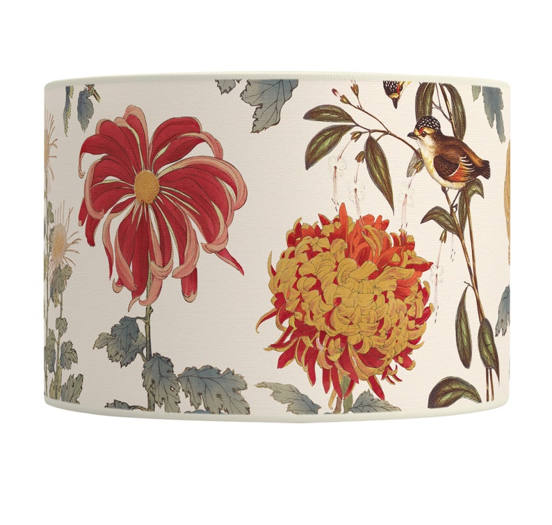 Elegant floral pattern lampshade, contemporary design, for refined interior decoration. Available in lampshade and pendant. Bild 5