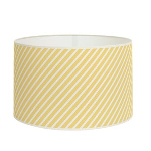 Yellow Striped Lampshade, Diagonal Lines Lampshade, Contemporary Lighting, Minimalist Style Lampshade, Available in Lampshade and Pendant. image 1