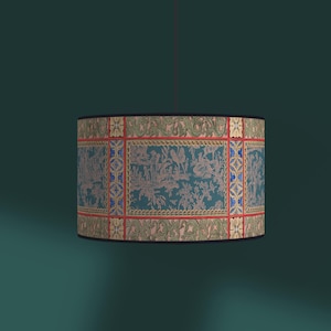 Lampshade for Table Lamp – Vintage Baroque Floral Pattern – Suitable for Lamp Base or Pendant Light