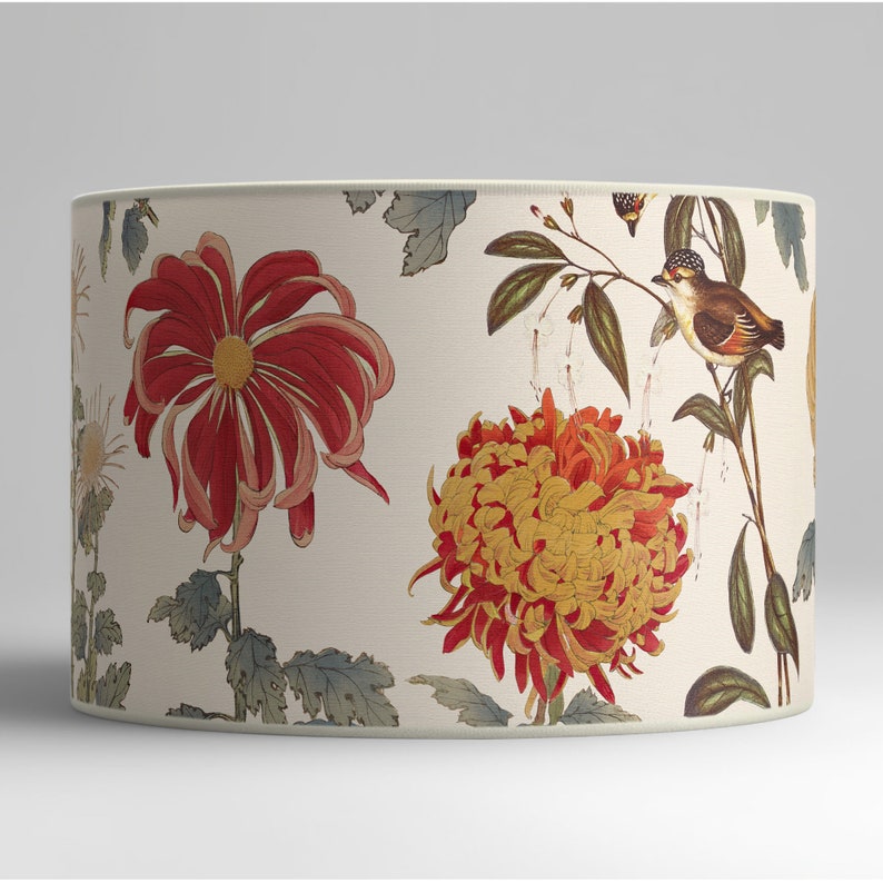 Elegant floral pattern lampshade, contemporary design, for refined interior decoration. Available in lampshade and pendant. Bild 2