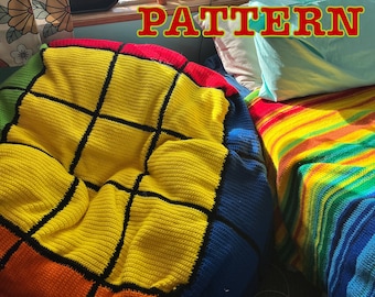 CROCHET PATTERN Jumbo Rubiks Cube Bean Bag Chair Etsy