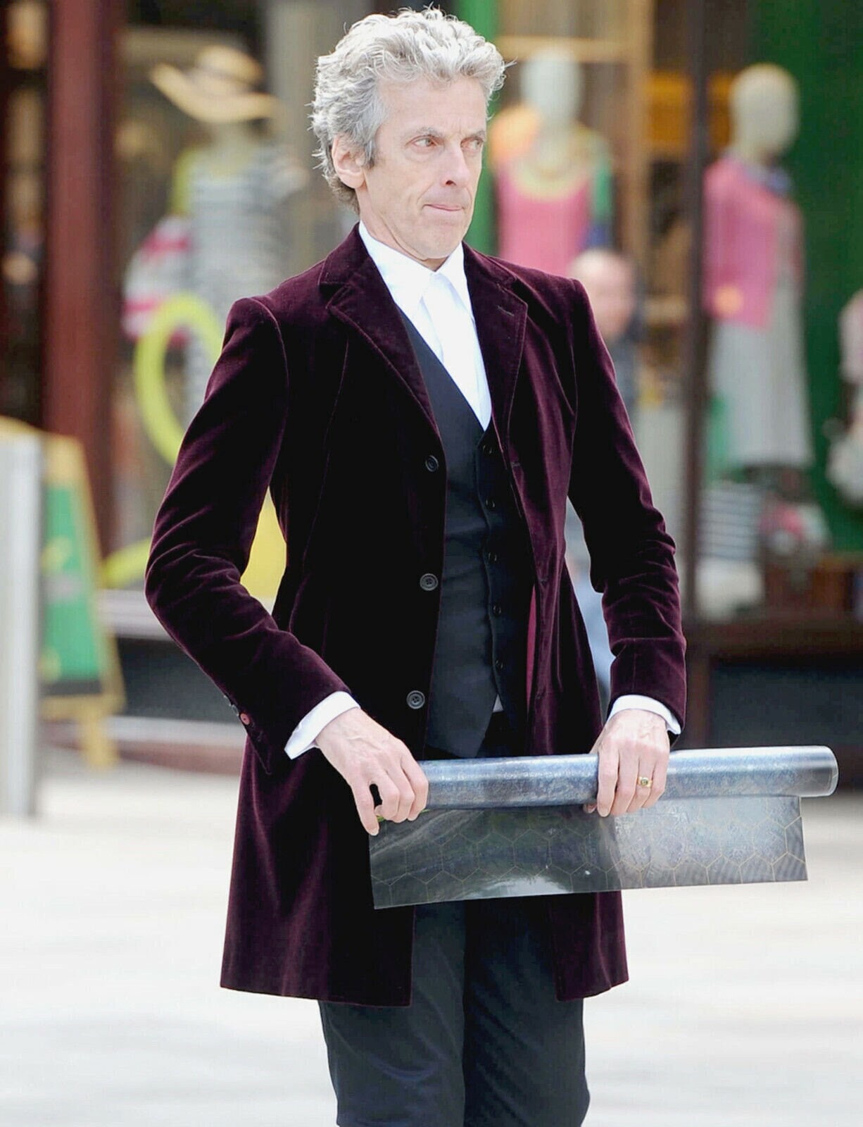 12th Doctor Peter Capaldi Black Coat for Sale