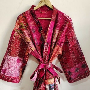 Embroidered Trim Abstract Jacquard Robe Jacket - Women - Ready-to-Wear