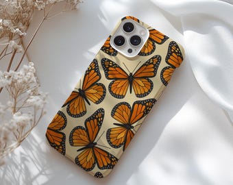 Monarch Butterfly Phone Case | Orange Butterflies iPhone (MagSafe Compatible) & Samsung Cover