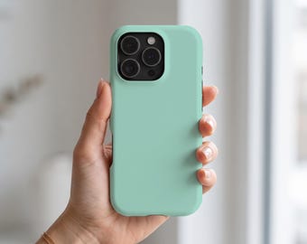 Pastel Green Phone Case | Solid Color iPhone (MagSafe Compatible) & Samsung Cover