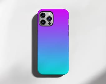 Lila Handyhülle mit Farbverlauf | iPhone (MagSafe-kompatibel) & Samsung Cover